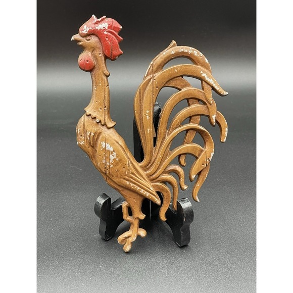 MCM Sexton USA Metal Rooster Wall Hanging 1960's - Picture 2 of 5